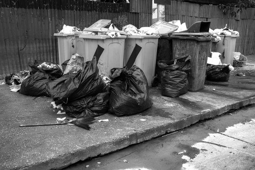 Skip container delivered to a construction site in Victoria
