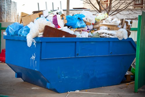 Household junk being loaded for removal in Victoria