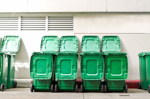 Recycling process for materials from skip hires