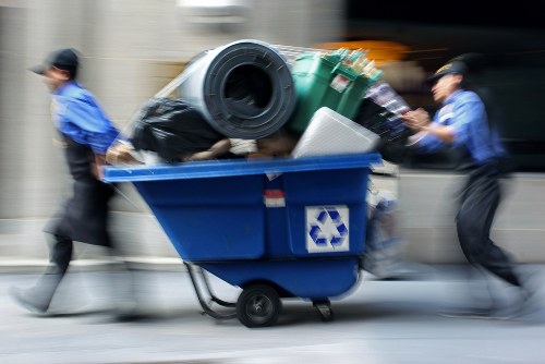 Environmental-friendly waste disposal with a skip container